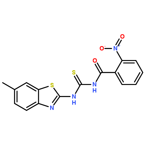 Benzamide, N-[[(6-methyl-2-benzothiazolyl)amino]thioxomethyl]-2-nitro-