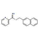 2-Pyridinecarboximidothioic acid, 2-naphthalenylmethyl ester