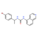 UREA, N-[1-(4-BROMOPHENYL)ETHYL]-N'-5-ISOQUINOLINYL-