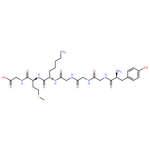 GLYCINE, L-TYROSYLGLYCYLGLYCYLGLYCYL-L-LYSYL-L-METHIONYL-