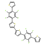 2,2'-Bithiophene, 5,5'-bis[2,3,5,6-tetrafluoro-4-(2-thienyl)phenyl]-