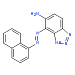 1H-BENZOTRIAZOL-5-AMINE, 4-(1-NAPHTHALENYLAZO)-