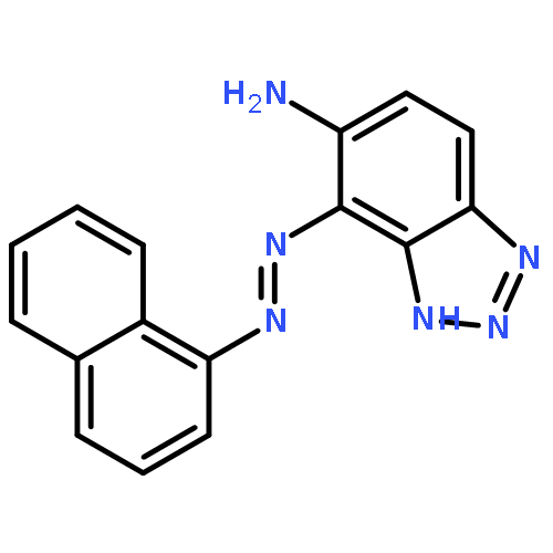 1H-BENZOTRIAZOL-5-AMINE, 4-(1-NAPHTHALENYLAZO)-