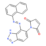 1H-PYRROLE-2,5-DIONE, 1-[4-(1-NAPHTHALENYLAZO)-1H-BENZOTRIAZOL-5-YL]-