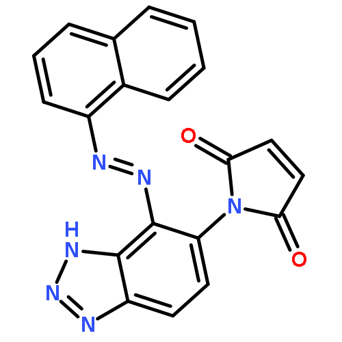 1H-PYRROLE-2,5-DIONE, 1-[4-(1-NAPHTHALENYLAZO)-1H-BENZOTRIAZOL-5-YL]-