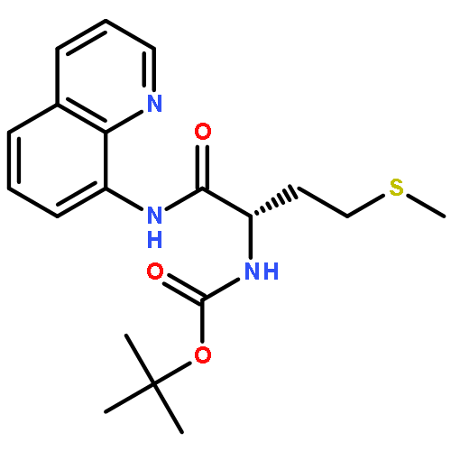 CARBAMIC ACID, [(1S)-3-(METHYLTHIO)-1-[(8-QUINOLINYLAMINO)CARBONYL]PROPYL]-, 1,1-DIMETHYLETHYL ESTER