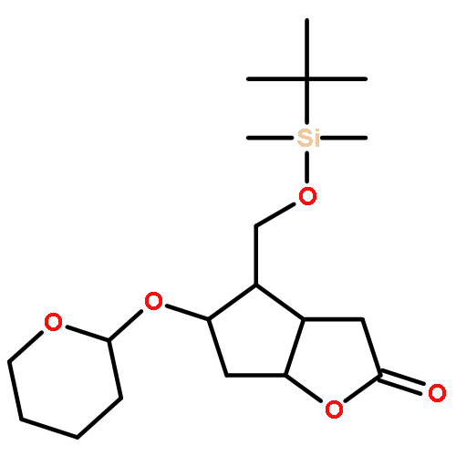 2H-Cyclopenta[b]furan-2-one,4-[[[(1,1-dimethylethyl)dimethylsilyl]oxy]methyl]hexahydro-5-[(tetrahydro-2H-pyran-2-yl)oxy]-