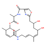 (4R,7R,8R,9Z,14E,16E,18S,20R)-18,20-dihydroxy-4,8,16-trimethyl-7-(1-methylethyl)-6,23-dioxa-3,12,25-triazabicyclo[20.2.1]pentacosa-1(24),9,14,16,22(25)-pentaene-2,5,11-trione