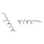 {2-[(3S)-3,6-diaminohexanoyl]-1-methylhydrazinyl}acetic acid hydrate (2:1)