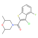 Morpholine, 4-[(3-chloro-4-fluorobenzo[b]thien-2-yl)carbonyl]-2,6-dimethyl- (9ci)