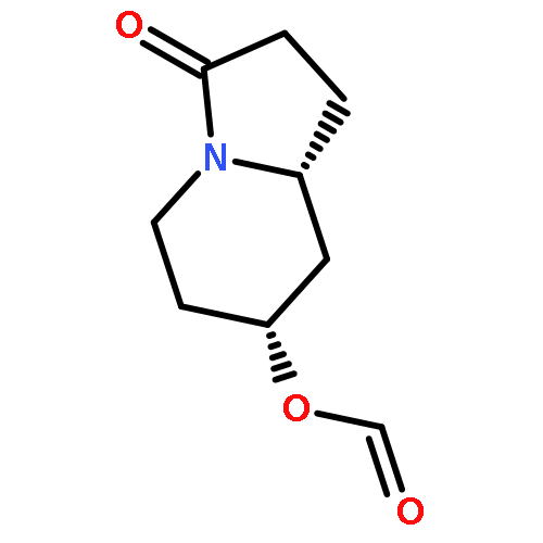 3(2H)-Indolizinone, 7-(formyloxy)hexahydro-, trans-