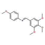 Benzenamine, 4-methoxy-N-[(3,4,5-trimethoxyphenyl)methylene]-