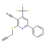 6-phenyl-2-(prop-2-yn-1-ylsulfanyl)-4-(trifluoromethyl)pyridine-3-carbonitrile