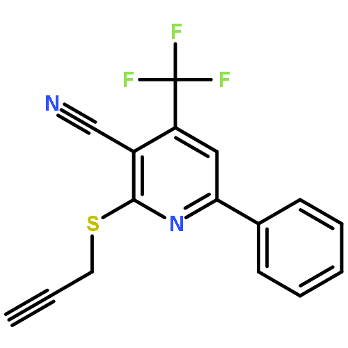 6-phenyl-2-(prop-2-yn-1-ylsulfanyl)-4-(trifluoromethyl)pyridine-3-carbonitrile