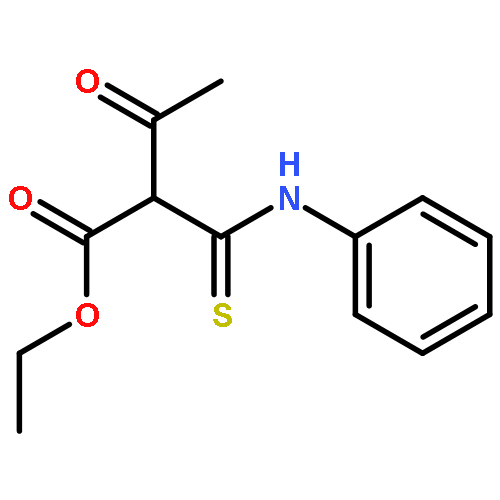 Butanoic acid, 3-oxo-2-[(phenylamino)thioxomethyl]-, ethyl ester