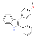 1H-Indole, 3-(4-methoxyphenyl)-2-phenyl-