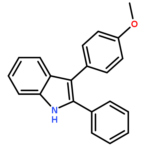 1H-Indole, 3-(4-methoxyphenyl)-2-phenyl-