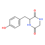 3-((4-Hydroxyphenyl)-methyl)-2,5-piperazinedione