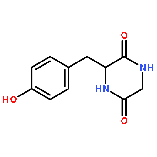 3-((4-Hydroxyphenyl)-methyl)-2,5-piperazinedione