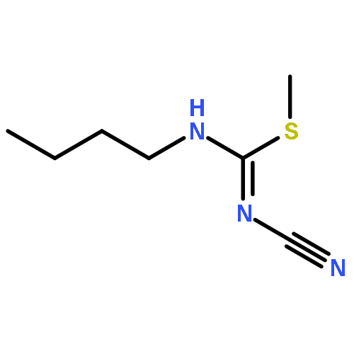 methyl N'-butyl-N-cyanocarbamimidothioate