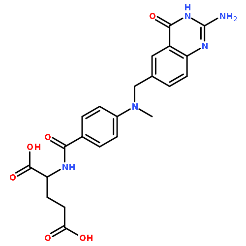 L-Glutamic acid,N-[4-[[(2-amino-3,4-dihydro-4-oxo-6-quinazolinyl)methyl]methylamino]benzoyl]-