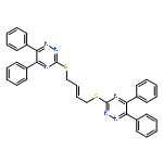 3,3'-[(2E)-but-2-ene-1,4-diyldisulfanediyl]bis(5,6-diphenyl-1,2,4-triazine)