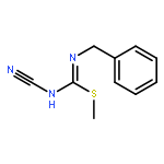 Carbamimidothioic acid, N-cyano-N'-(phenylmethyl)-, methyl ester