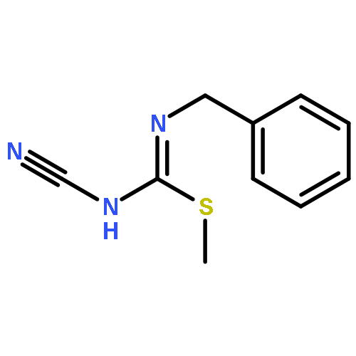 Carbamimidothioic acid, N-cyano-N'-(phenylmethyl)-, methyl ester