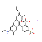 Xanthylium,9-(2,4-disulfophenyl)-3,6-bis(ethylamino)-2,7-dimethyl-, inner salt, sodiumsalt (1:1)