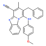 2-benzyl-1-[(4-methoxyphenyl)amino]-3-methylpyrido[1,2-a]benzimidazole-4-carbonitrile