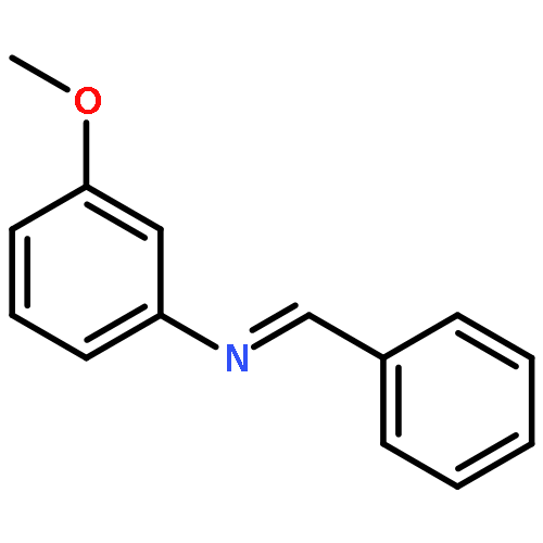 Benzenamine, 3-methoxy-N-(phenylmethylene)-