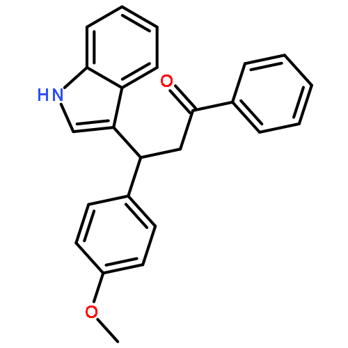 1-Propanone, 3-(1H-indol-3-yl)-3-(4-methoxyphenyl)-1-phenyl-