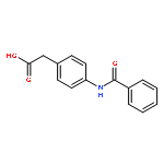 Benzeneacetic acid, 4-(benzoylamino)-