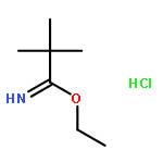 Propanimidic acid, 2,2-dimethyl-, ethyl ester, hydrochloride