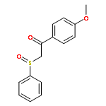 ETHANONE, 1-(4-METHOXYPHENYL)-2-(PHENYLSULFINYL)-