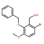 BENZENEMETHANOL, 6-BROMO-3-METHOXY-2-(PHENYLMETHOXY)-