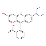 XANTHYLIUM, 9-(2-CARBOXYPHENYL)-3-(DIETHYLAMINO)-6-HYDROXY-