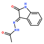 Acetic acid 2-(1,2-dihydro-2-oxo-3H-indol-3-ylidene)hydrazide