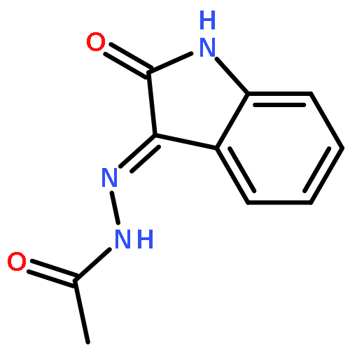 Acetic acid 2-(1,2-dihydro-2-oxo-3H-indol-3-ylidene)hydrazide