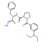 L-PHENYLALANINE, 1-[3-(DIMETHOXYMETHYL)BENZOYL]-L-PROLYL-, HYDRAZIDE