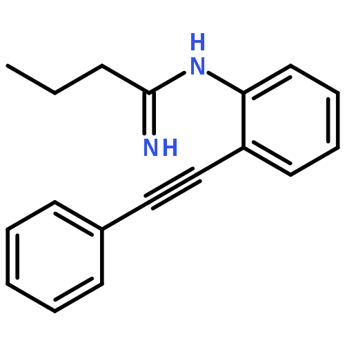 BENZENAMINE, 2-(PHENYLETHYNYL)-N-(PROPYLCARBONIMIDOYL)-