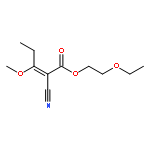 2-Pentenoic acid, 2-cyano-3-methoxy-, 2-ethoxyethyl ester