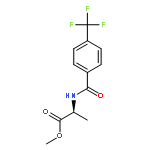 Alanine, N-[4-(trifluoromethyl)benzoyl]-, methyl ester