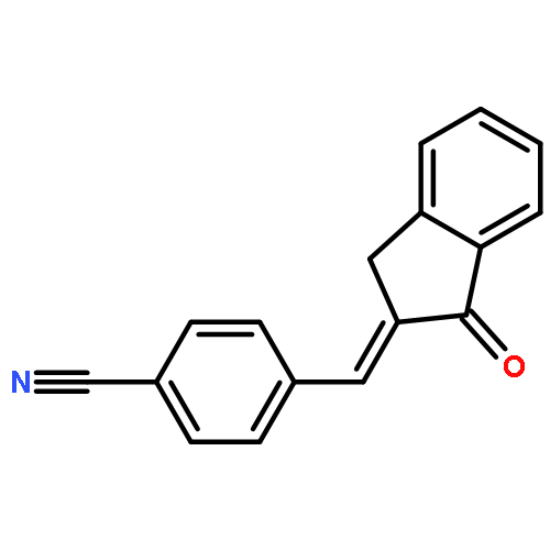 Benzonitrile, 4-[(E)-(1,3-dihydro-1-oxo-2H-inden-2-ylidene)methyl]-