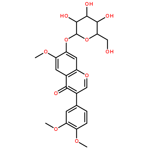 3-(3,4-Dimethoxyphenyl)-6-methoxy-4-oxo-4H-chromen-7-yl β-D-gluco pyranoside