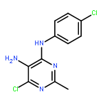 4,5-PYRIMIDINEDIAMINE, 6-CHLORO-N4-(4-CHLOROPHENYL)-2-METHYL-