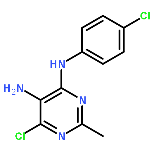 4,5-PYRIMIDINEDIAMINE, 6-CHLORO-N4-(4-CHLOROPHENYL)-2-METHYL-