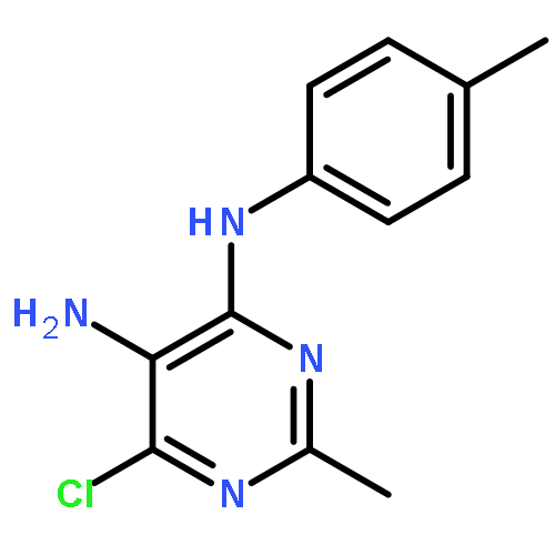 4,5-Pyrimidinediamine, 6-chloro-2-methyl-N4-(4-methylphenyl)-