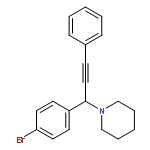 PIPERIDINE, 1-[1-(4-BROMOPHENYL)-3-PHENYL-2-PROPYNYL]-