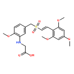 Glycine, N-[2-methoxy-5-[[[(1E)-2-(2,4,6-trimethoxyphenyl)ethenyl]sulfonyl]methyl]phenyl]-